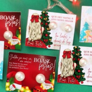 Cartão de Natal Brincos