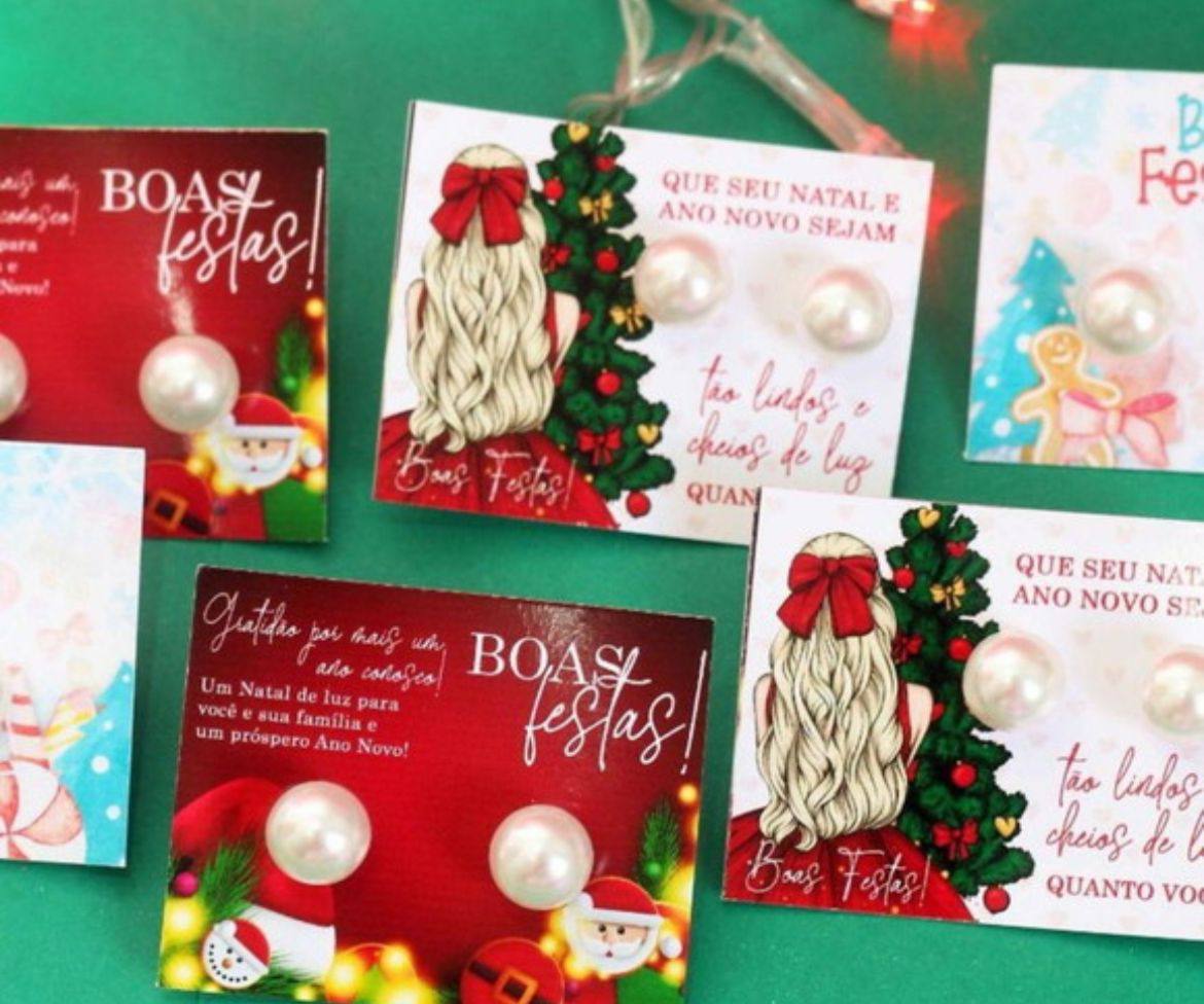 Cartão de Natal Brincos