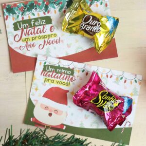 Cartão de Natal Chocolate