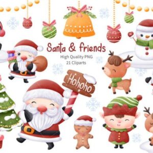 Kit Digital Santa Claus