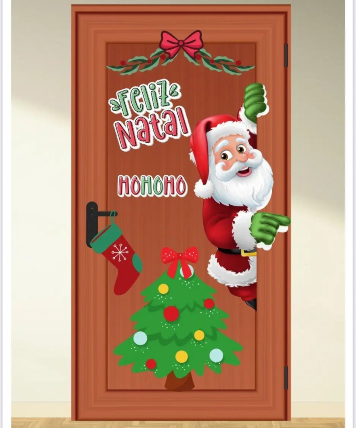 Painel de Porta Natal Papai Noel