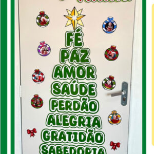 Painel de Porta Árvore de Natal