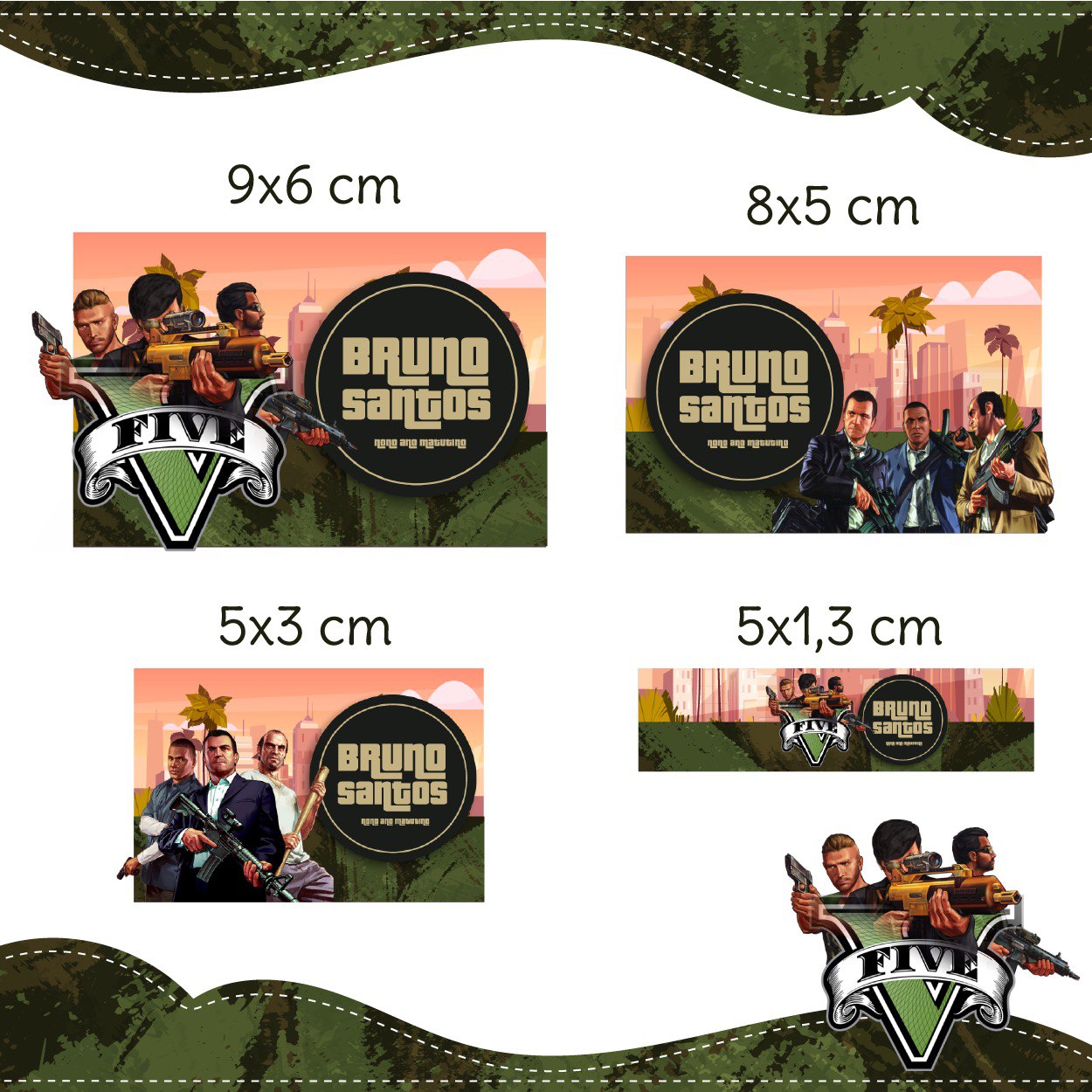 Etiqueta escolar GTA